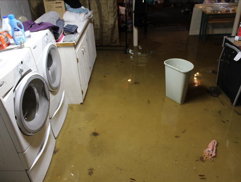 Flooded basement